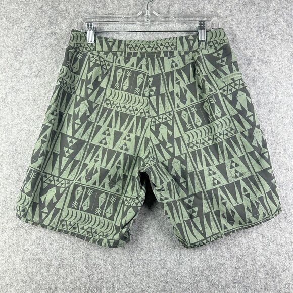 Patagonia Wayfarer Board Shorts Mens 32 Atzec Geometric Swim Trunks Beach Surf - Picture 5 of 14